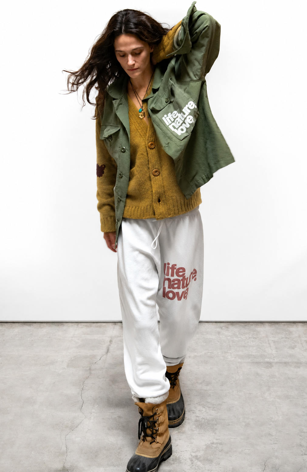 Freecity - Superyumm Norwegian wool pocket cardigan in norwegian golden