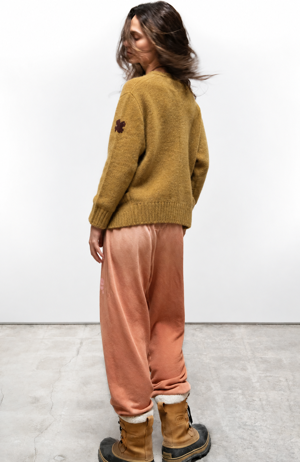 Freecity - Superyumm Norwegian wool pocket cardigan in norwegian golden