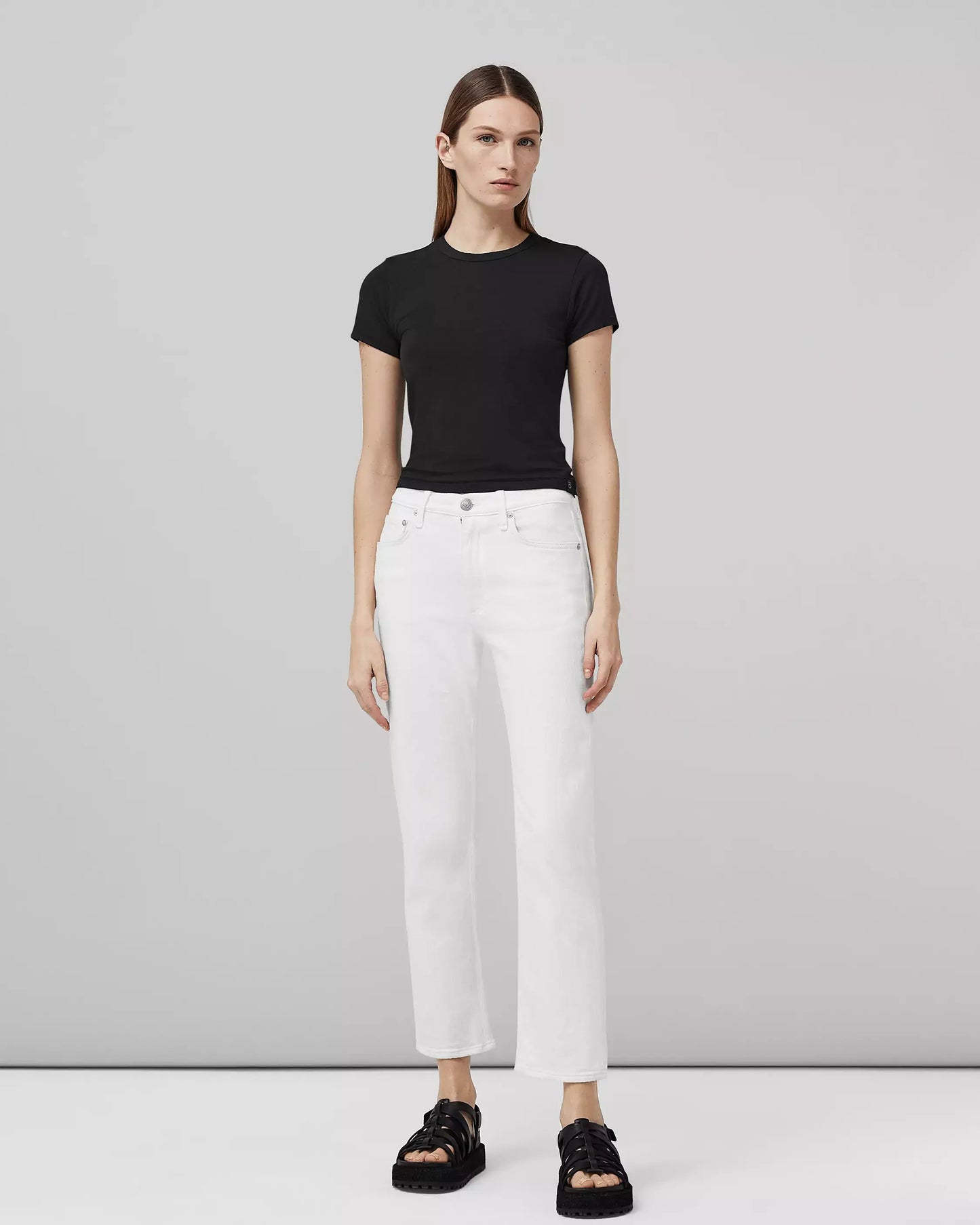 Rag & Bone - Harlow Straight Jean- Optic White