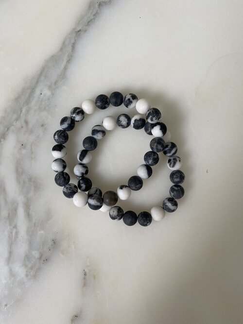 Emily Detert Jewelry - The Zebra beaded bracelet