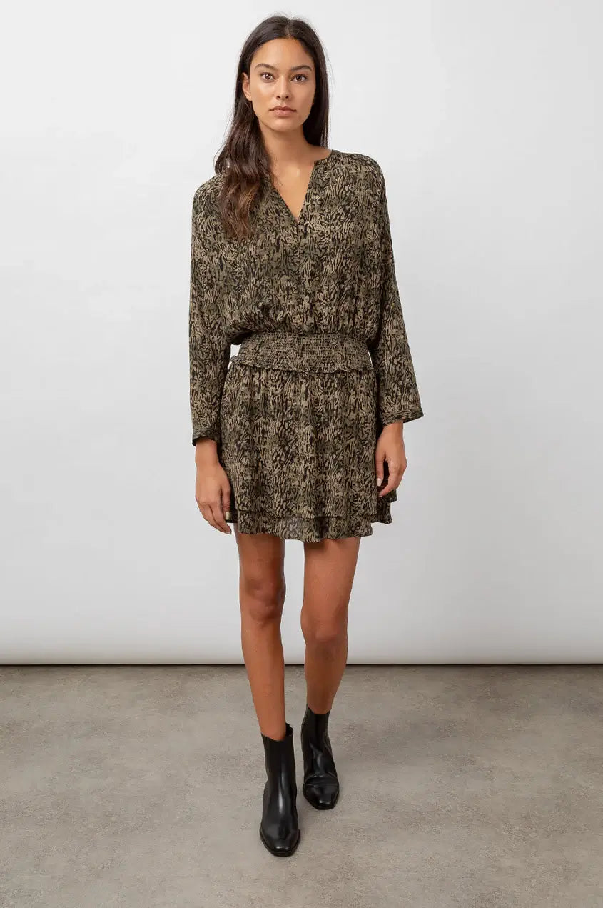 Rails - Jasmine dress in Olive Static