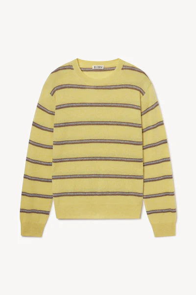 photo of yellow striped sweater