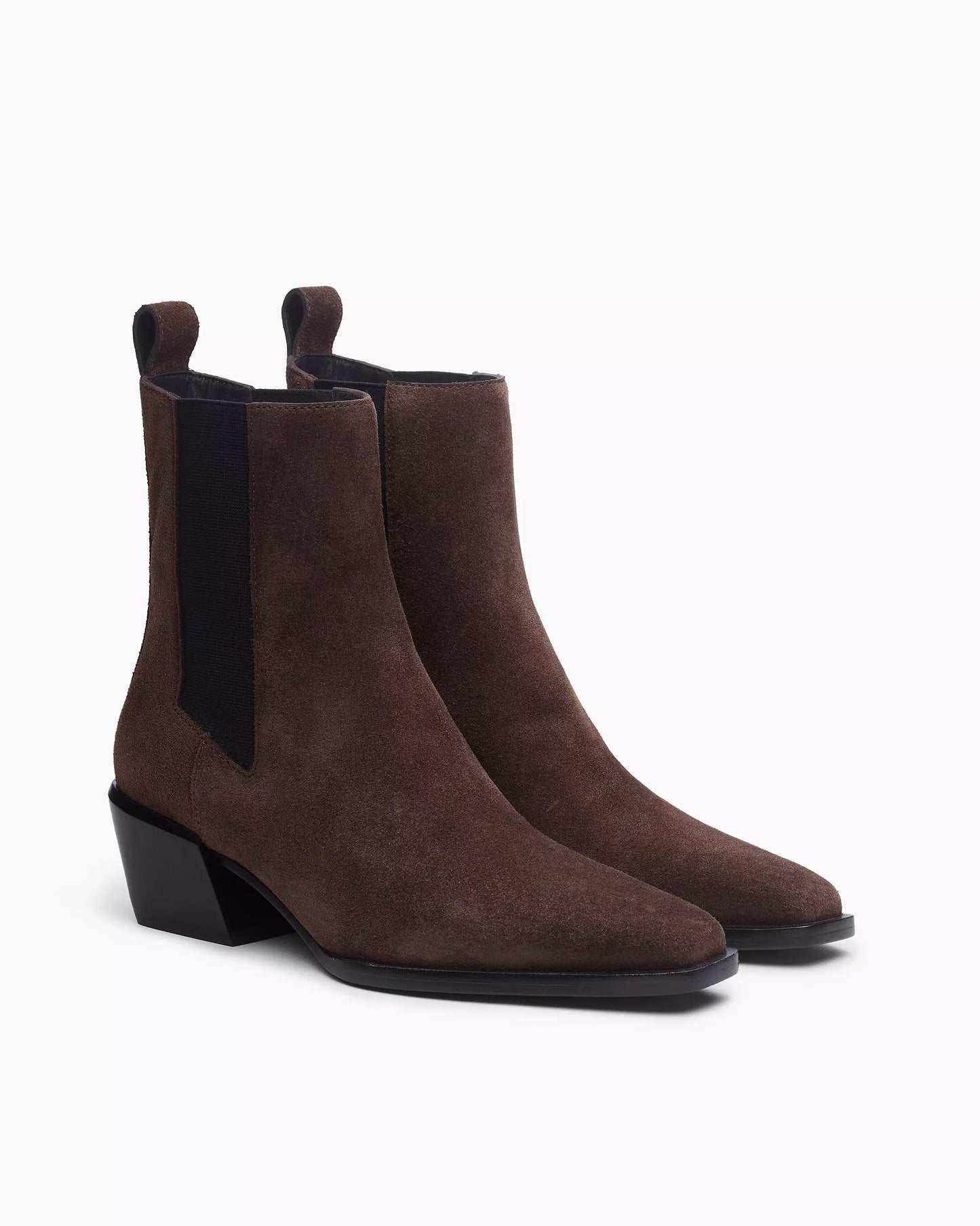 Rag & Bone - Joni Italian Suede Chelsea Boots in Dark espresso