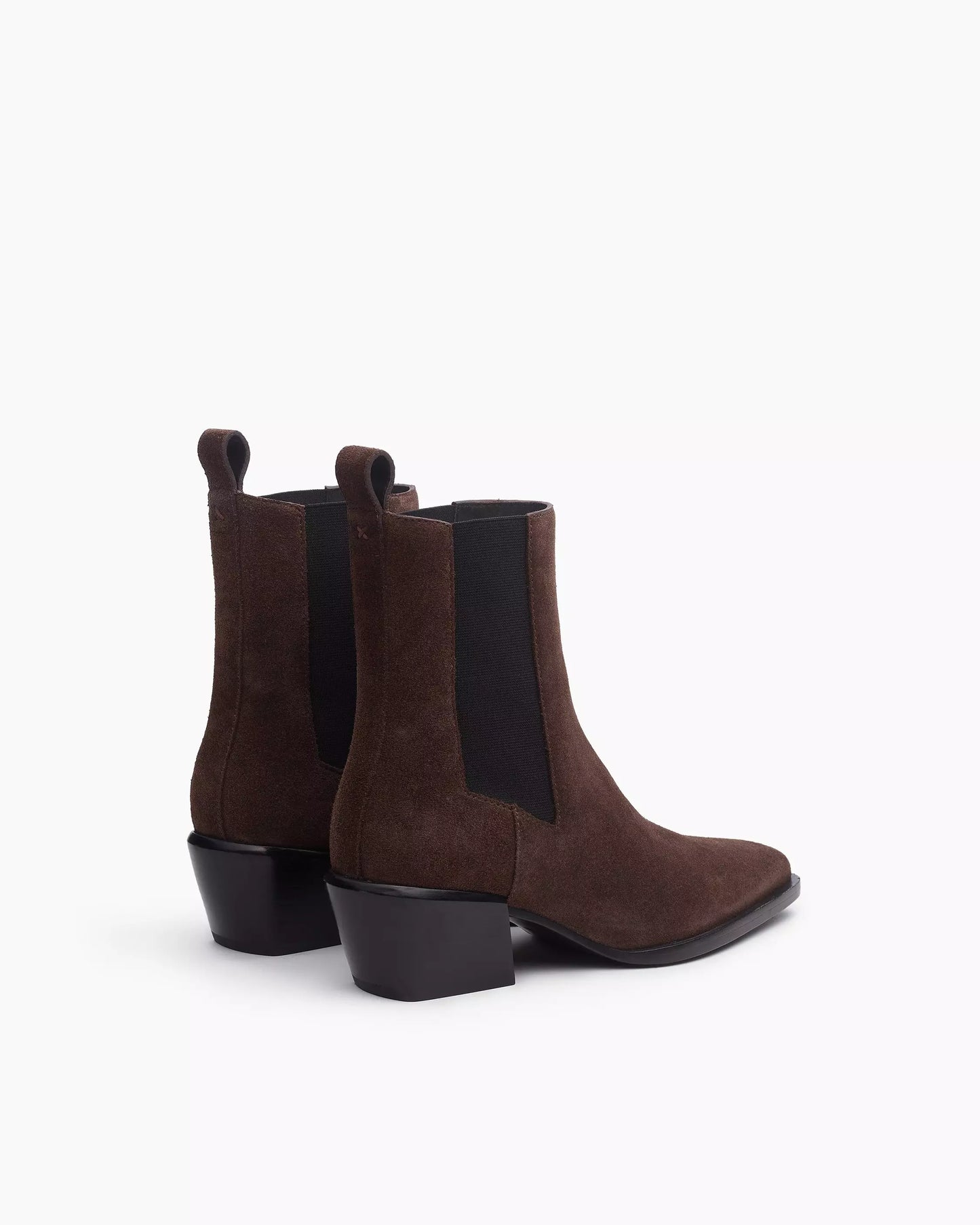 Rag & Bone - Joni Italian Suede Chelsea Boots in Dark espresso