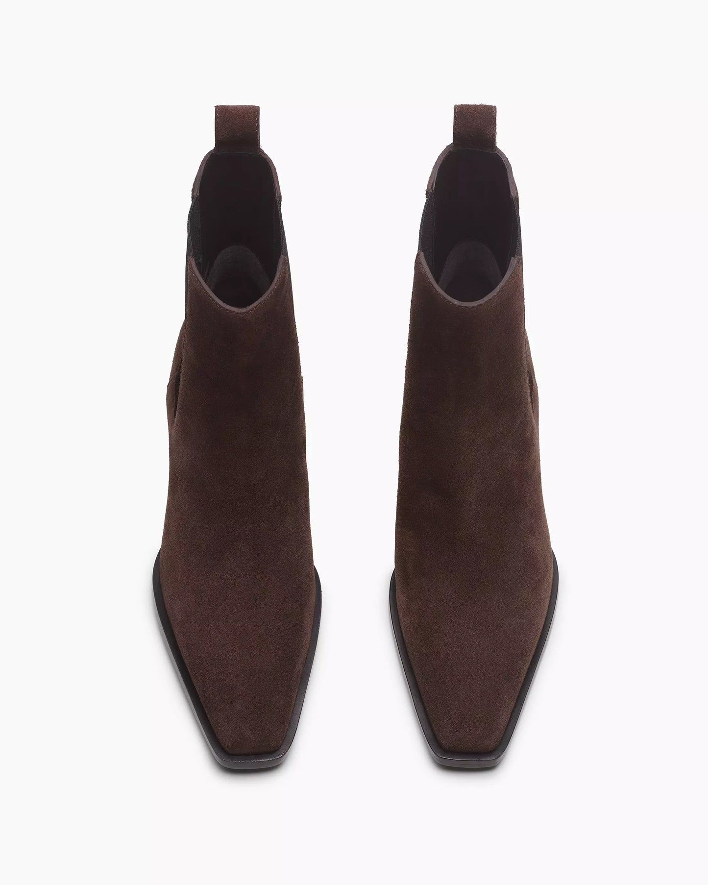 Rag & Bone - Joni Italian Suede Chelsea Boots in Dark espresso