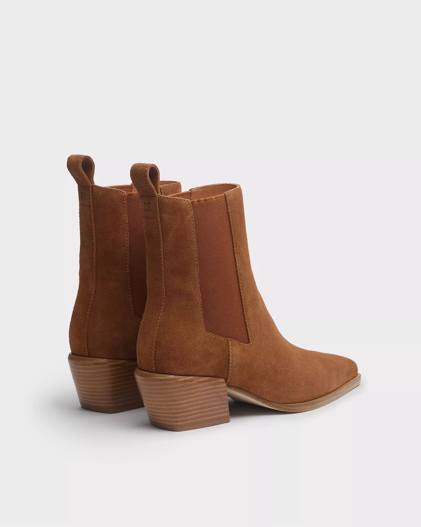 Rag & Bone - Joni Italian Suede Chelsea Boots in Umber suede