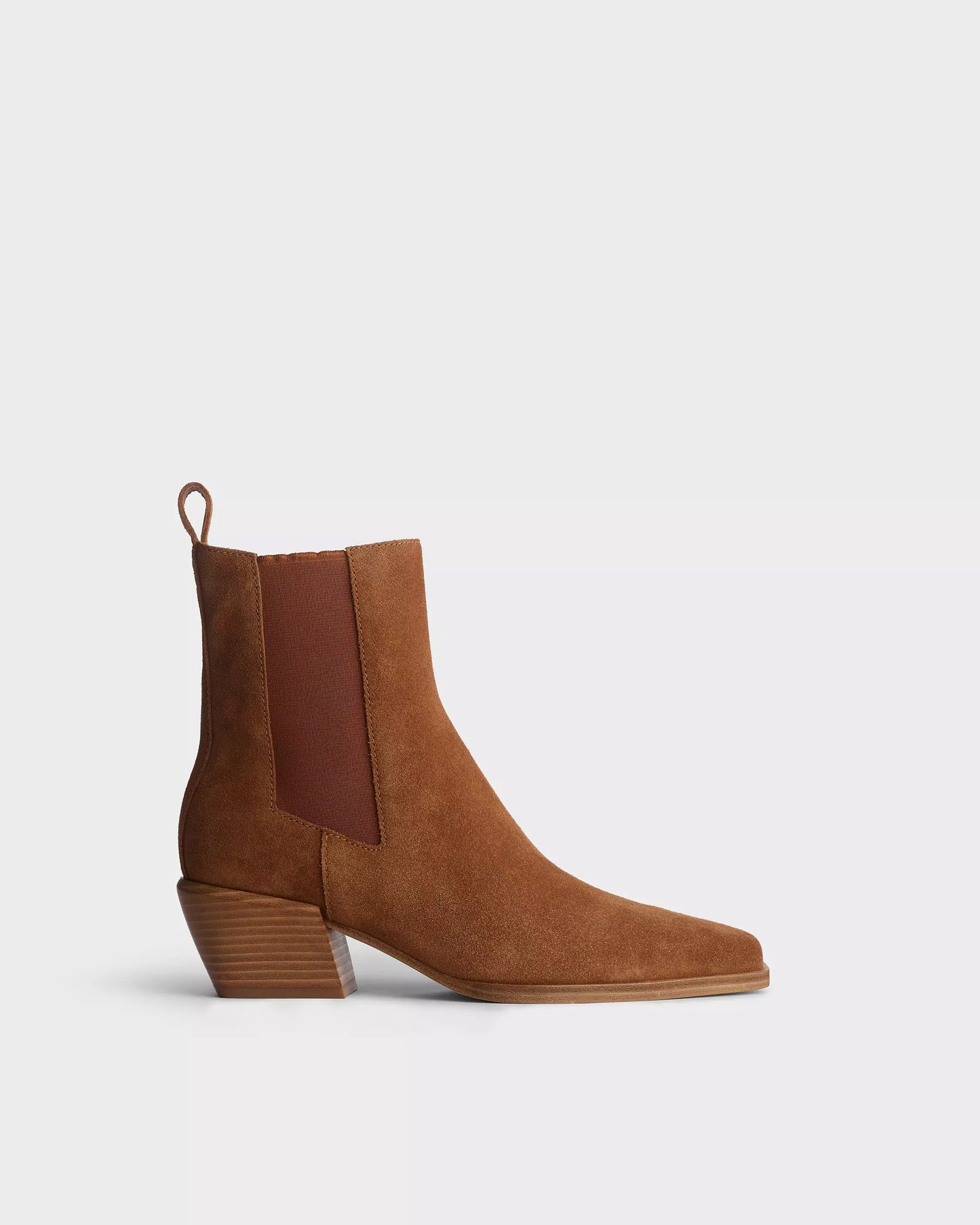 Rag & Bone - Joni Italian Suede Chelsea Boots in Umber suede