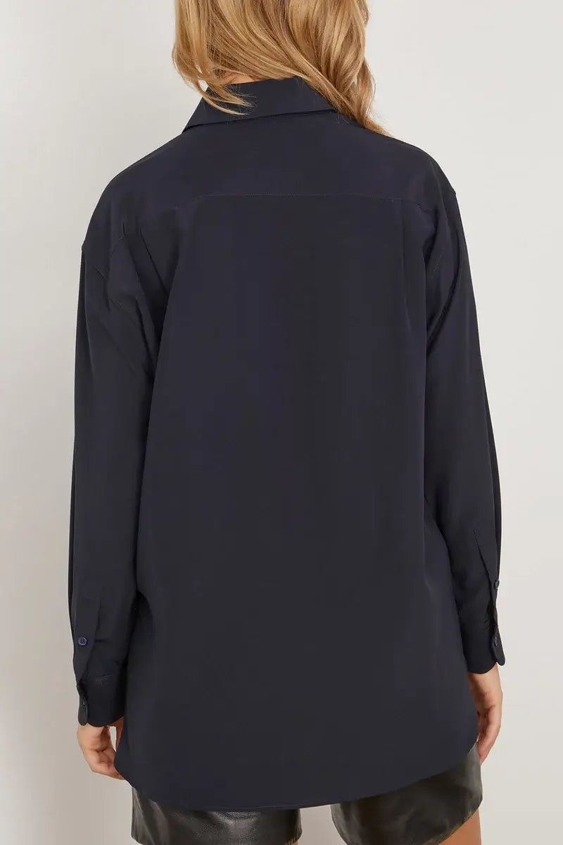 Nili Lotan - Julien Shirt in Dark Navy