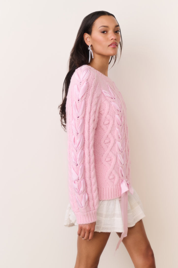 Love Shack Fancy - Kloss pullover in Ballet Slipper