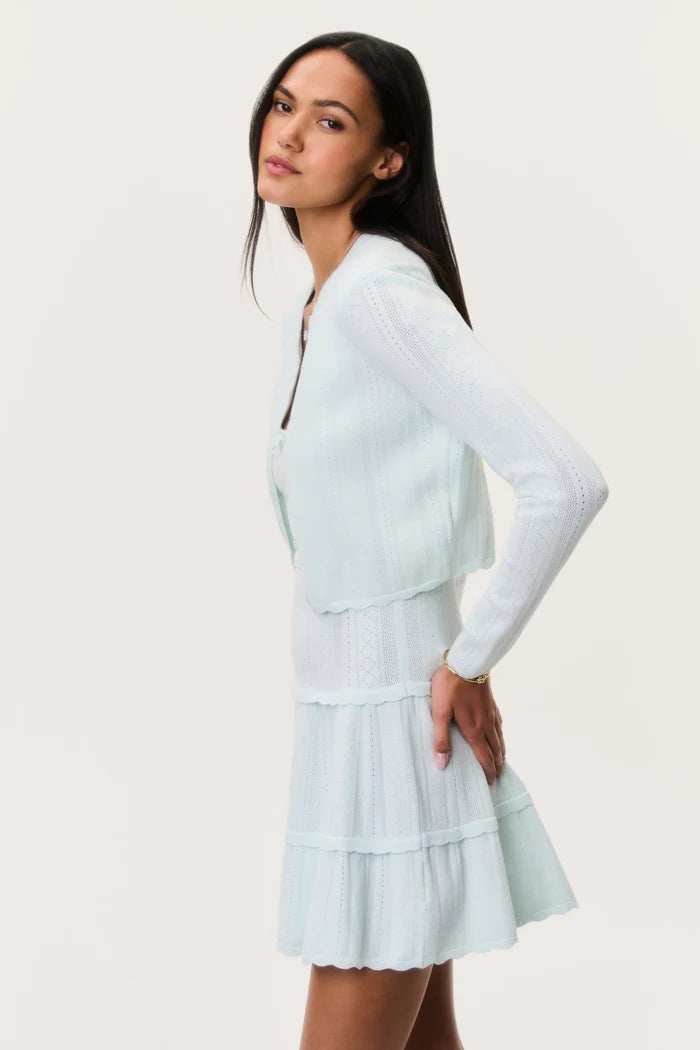 Love Shack Fancy - Nadiya Cardigan in Dusty Lagoon
