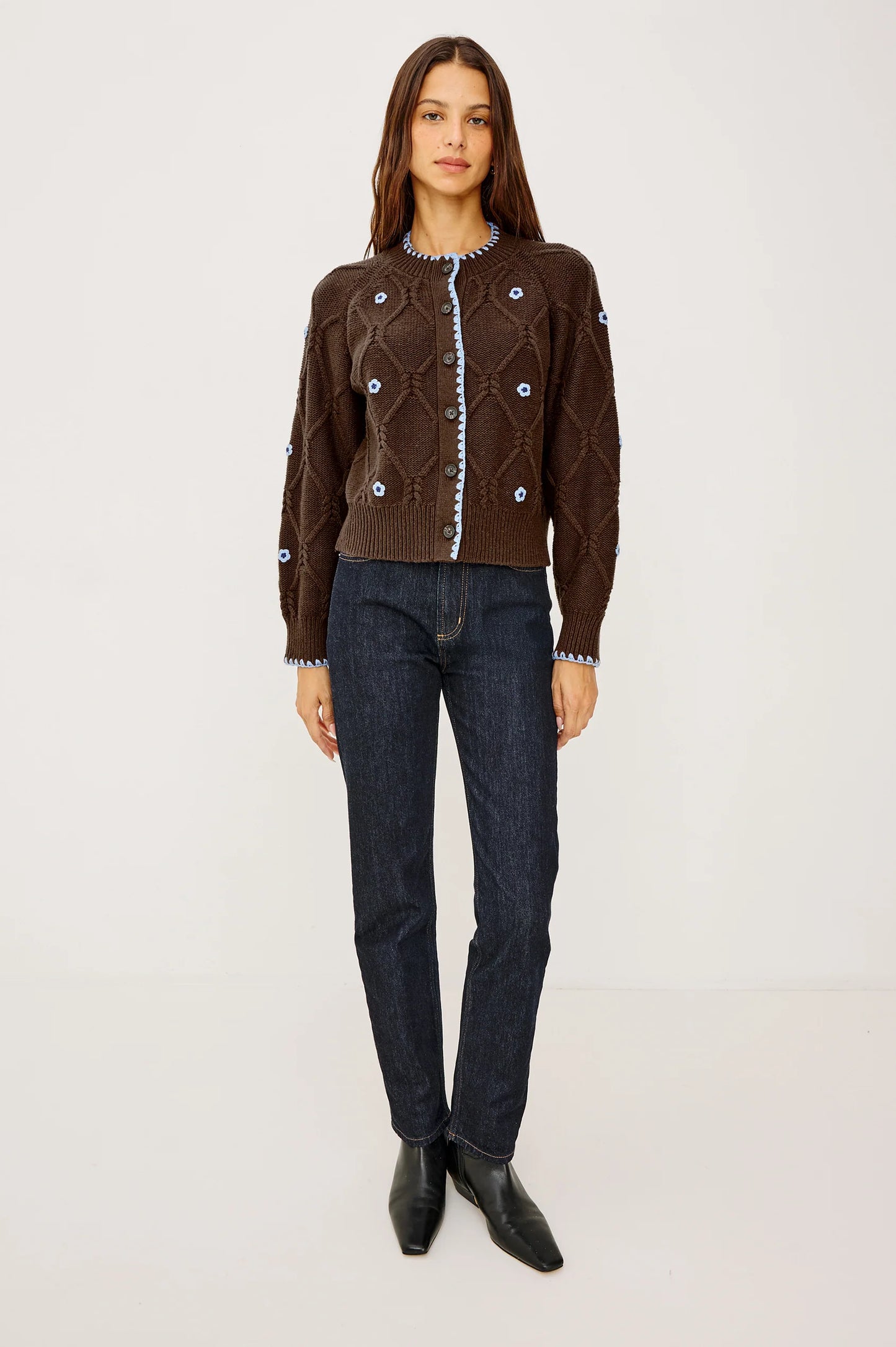 Rails - Laurie Cardigan in Walnut Daisy