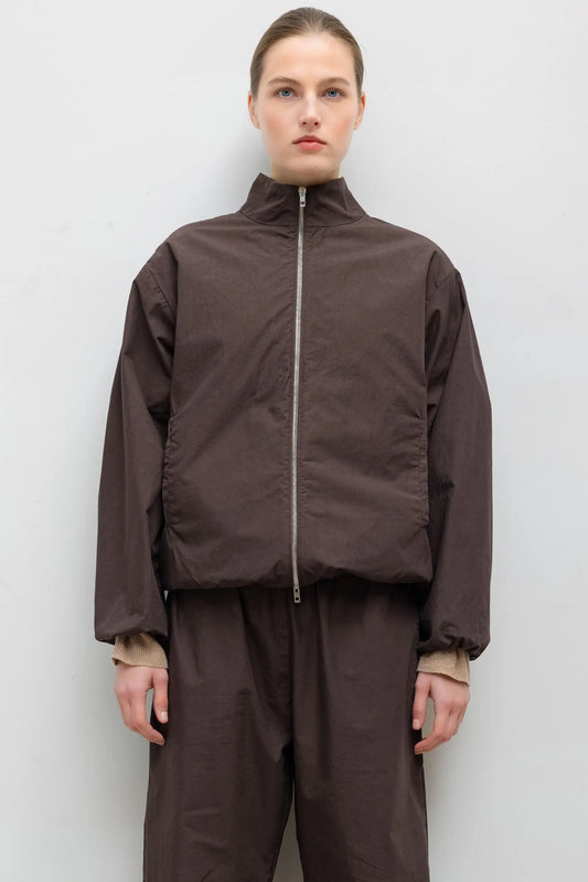 Leset - Kyoto Windbreaker in chocolate brown