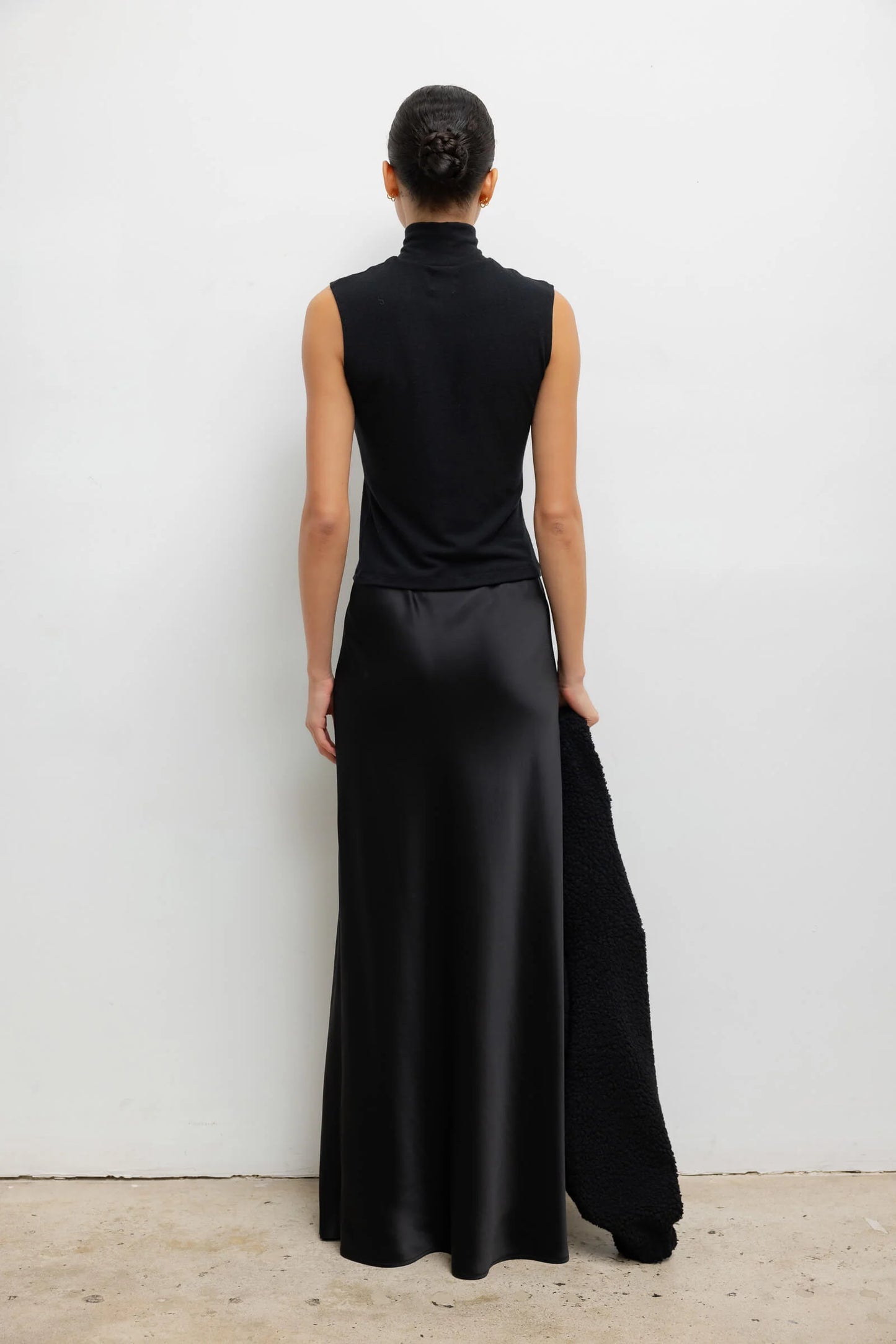 Leset - Lauren Sleeveless Turtleneck in black