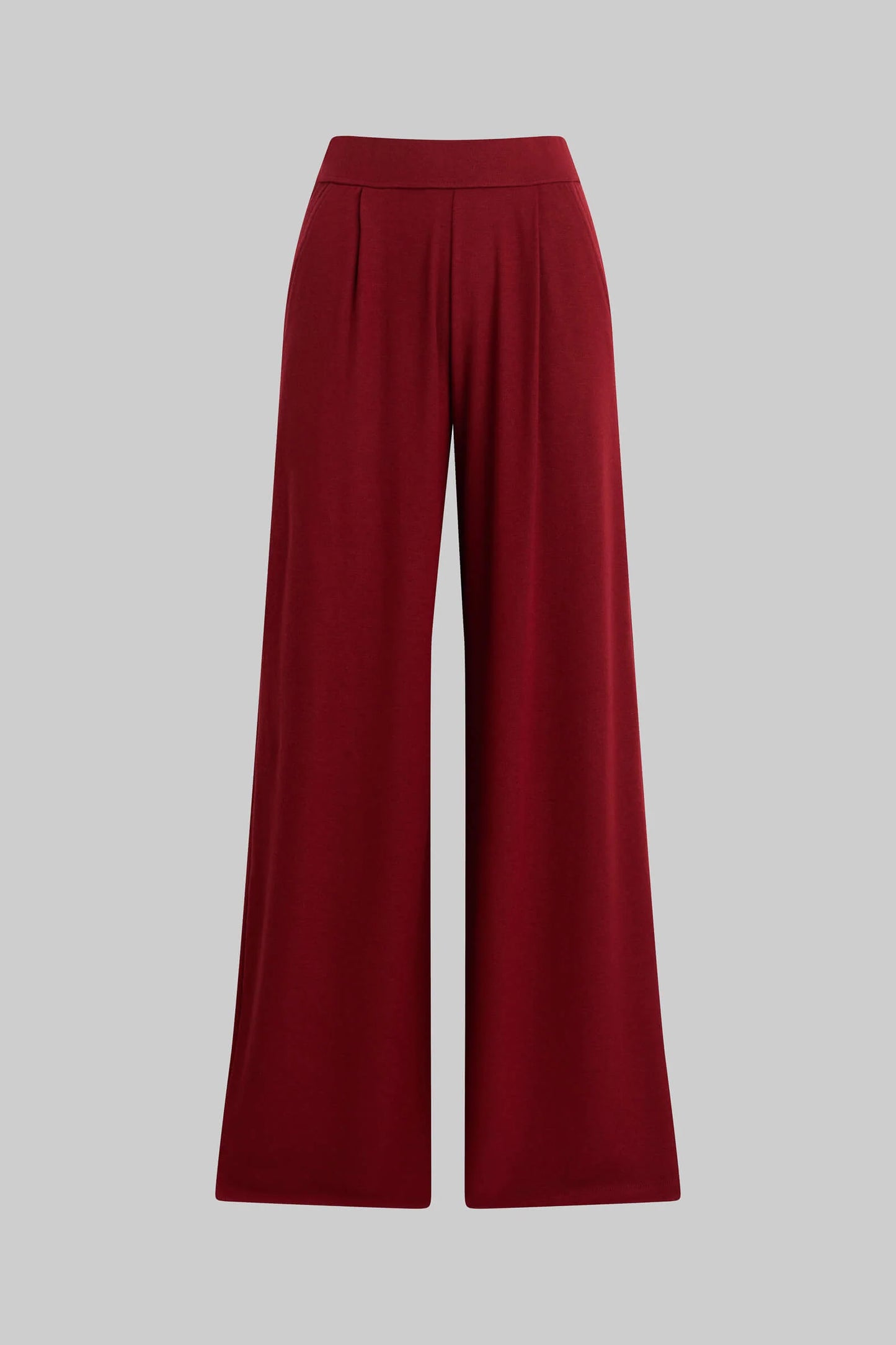 Leset - Lauren pleated pocket pant in pinot