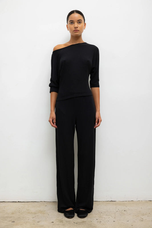 Leset - Lauren pocket pant in black