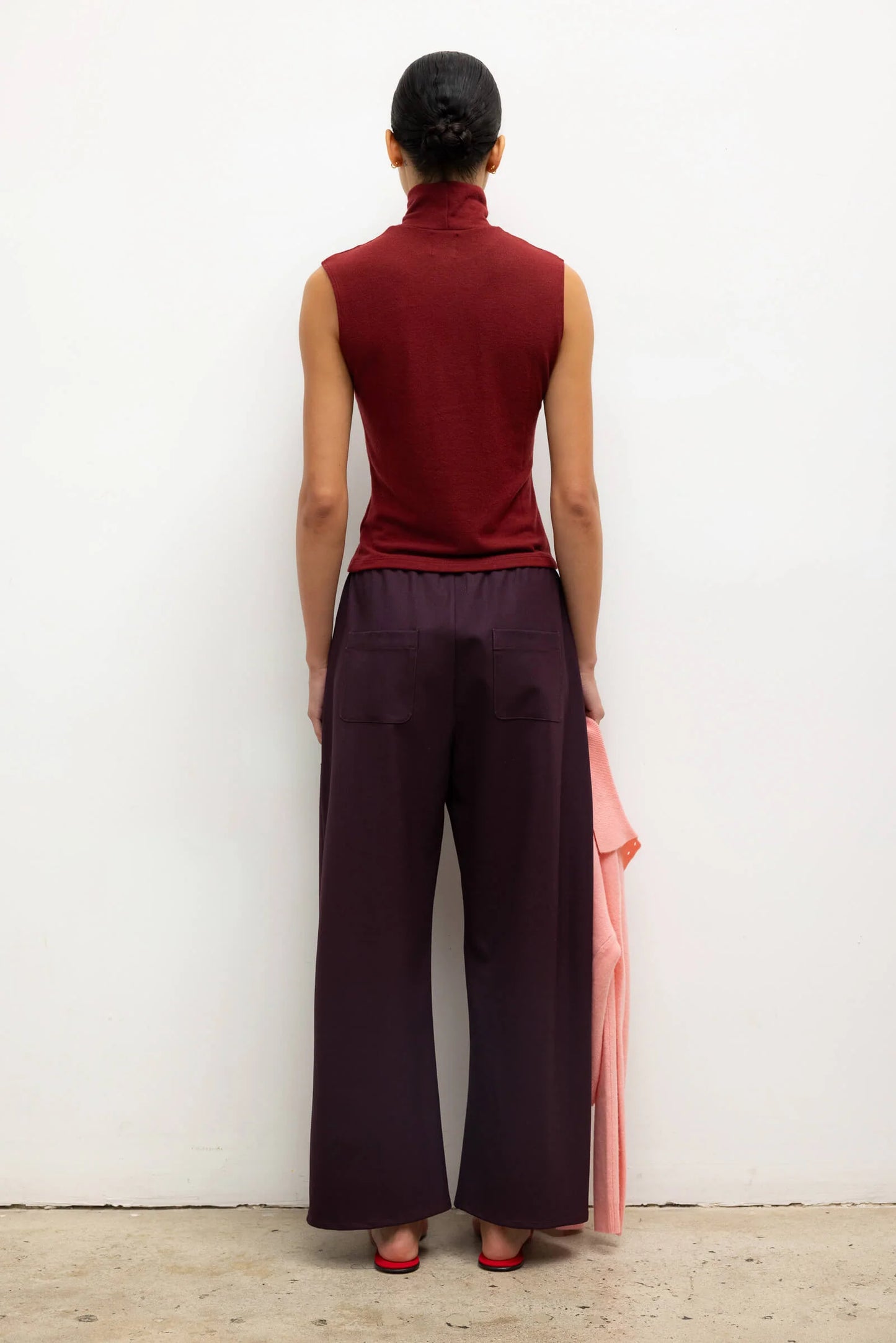 Leset - Lauren Sleeveless Turtleneck in Pinot