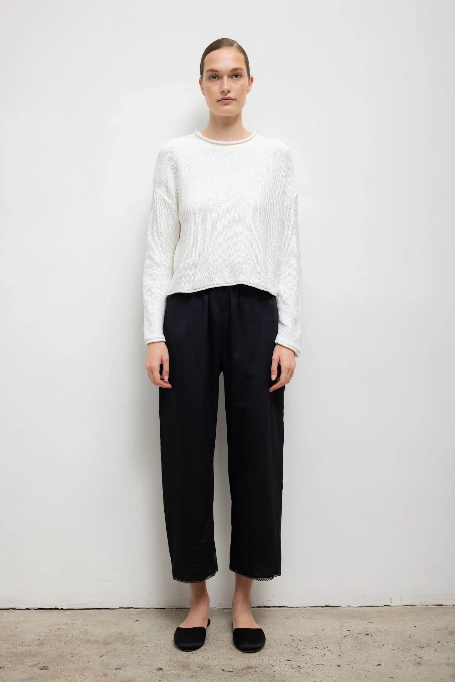 Leset - Mae crewneck Parchment white