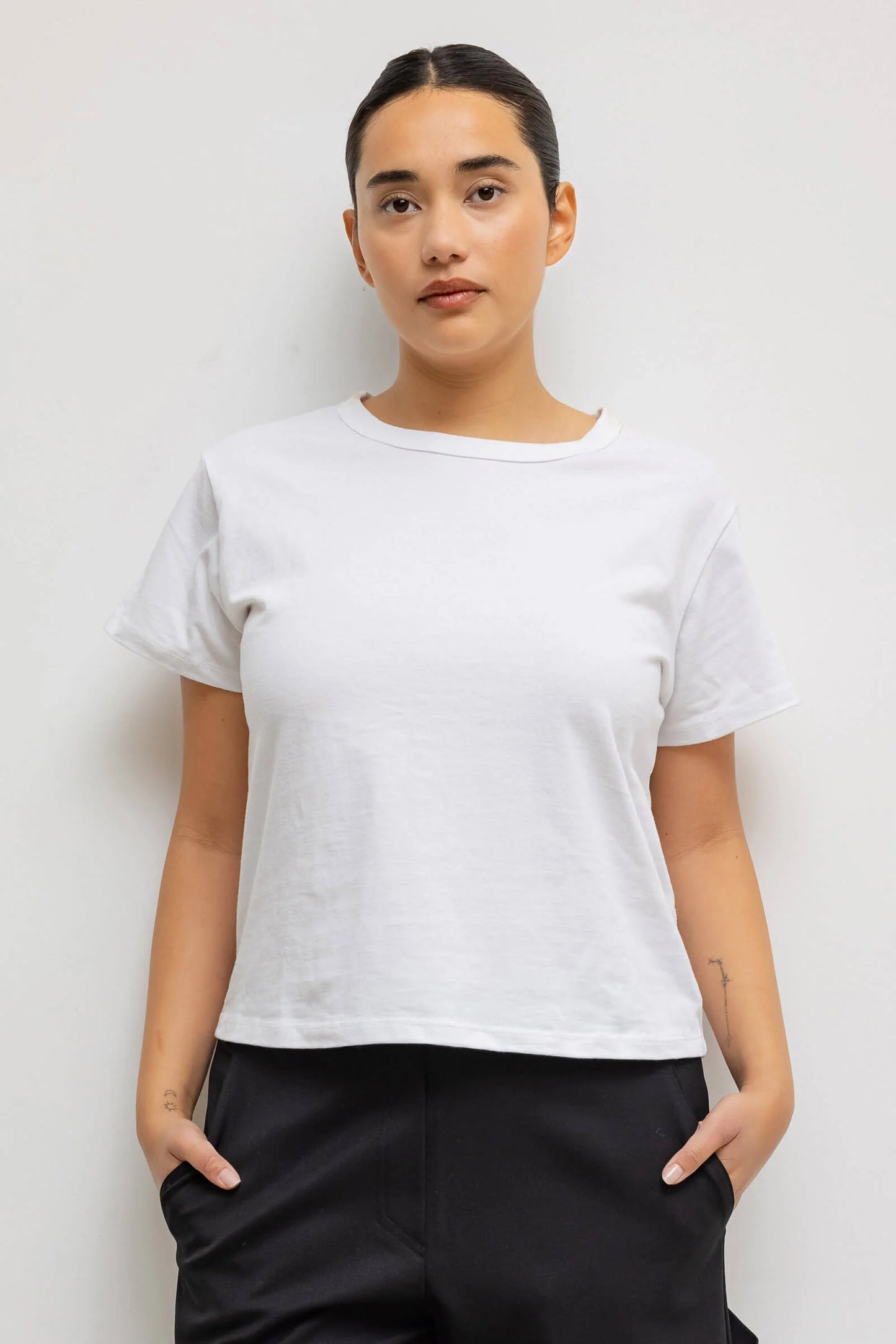 Leset - The Margo Tee in White