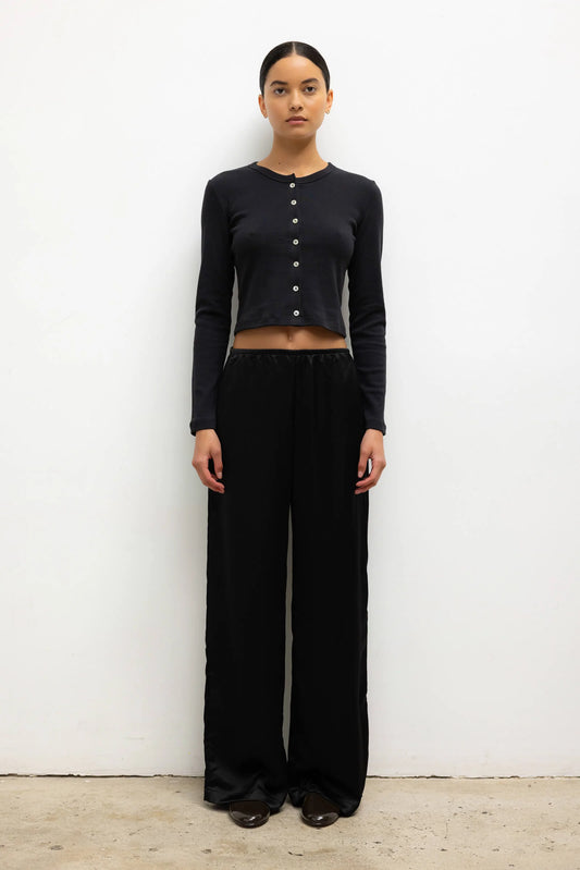 Leset - Barb Wide Leg Pant in Black