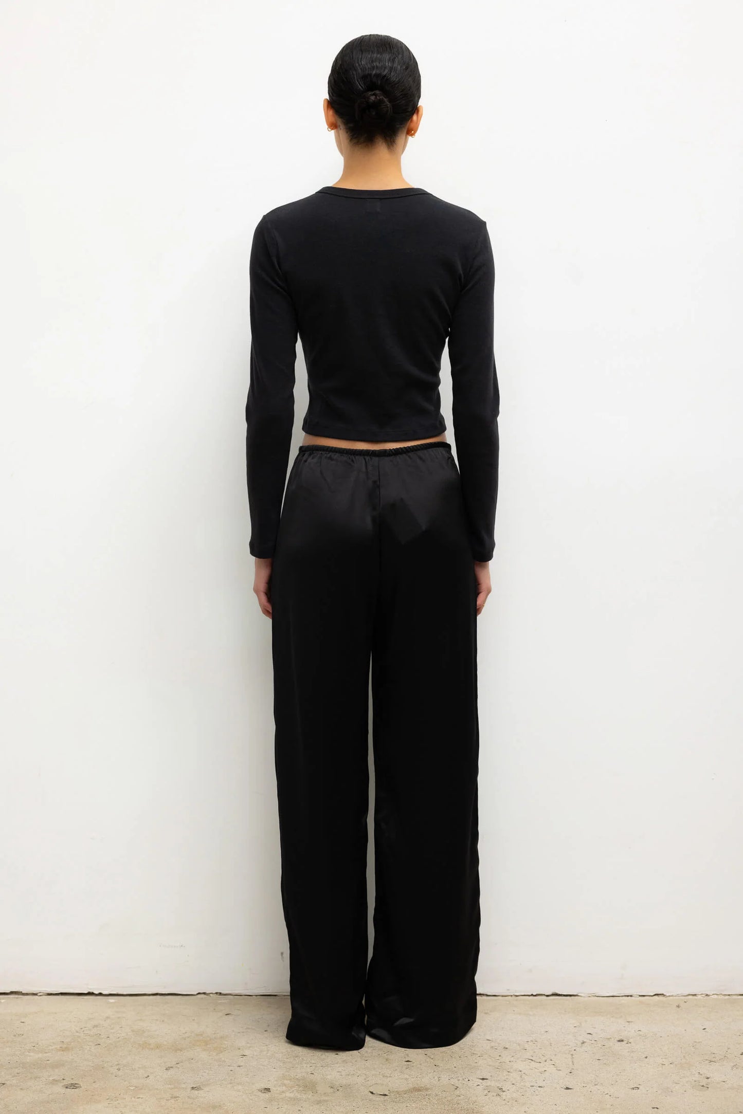 Leset - Barb Wide Leg Pant in Black
