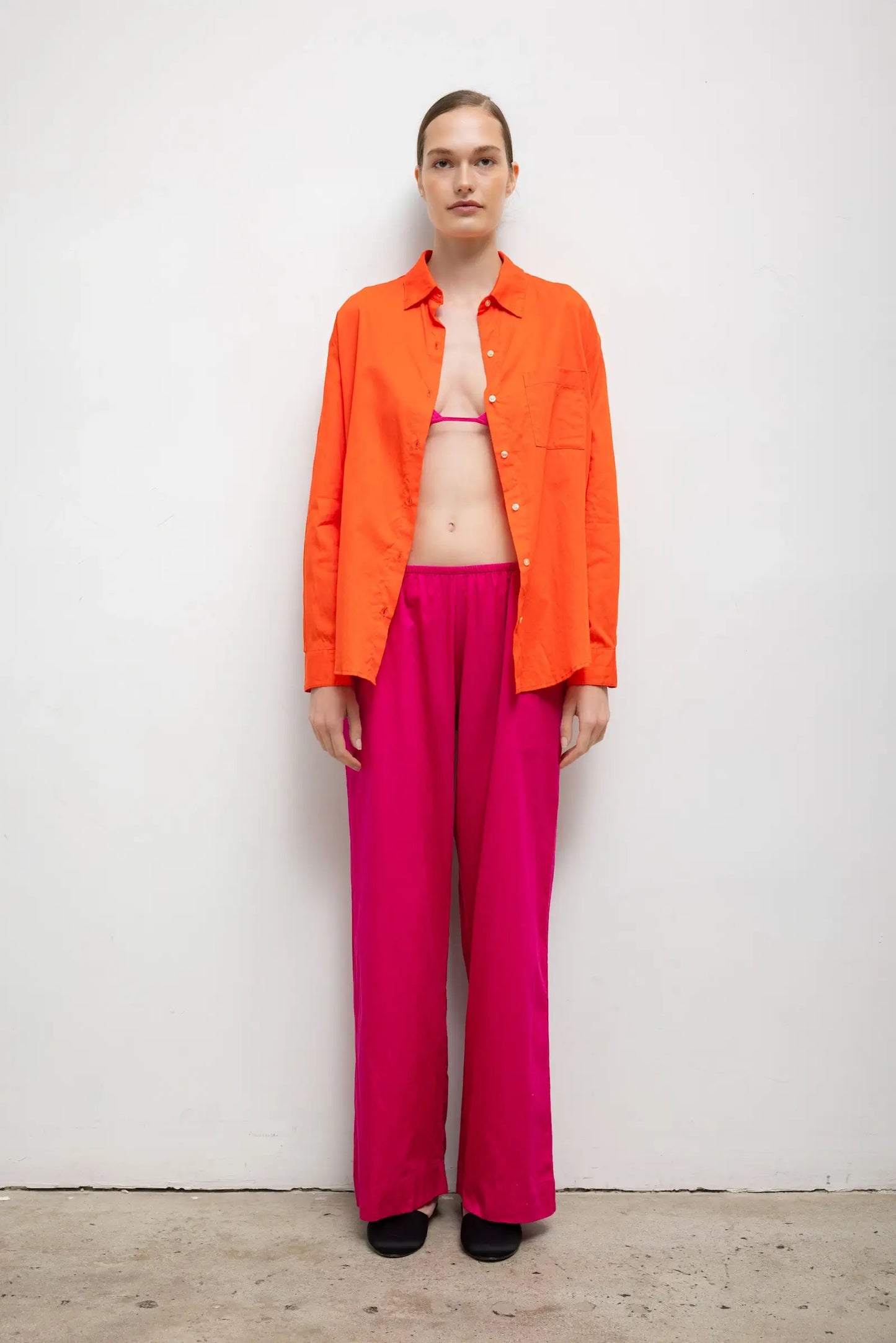 Leset - Yoko Pocket Pant in Amaranth