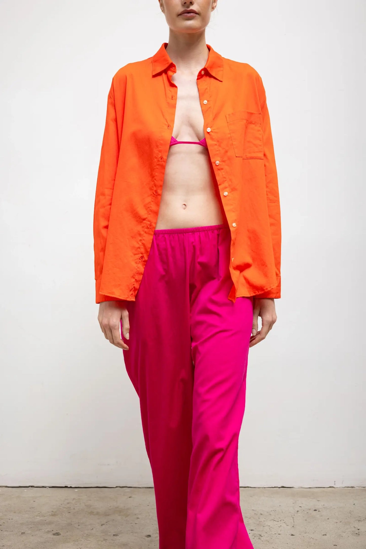 Leset - Yoko Pocket Pant in Amaranth