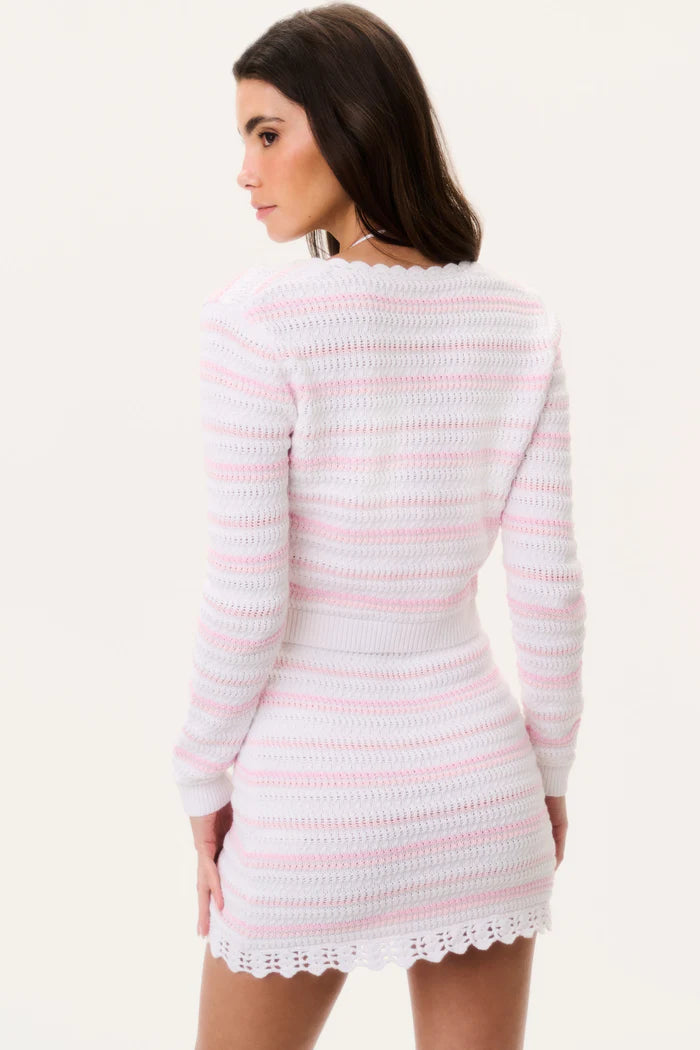 Love Shack Fancy - Dessa Cardigan in Marbella Stripe