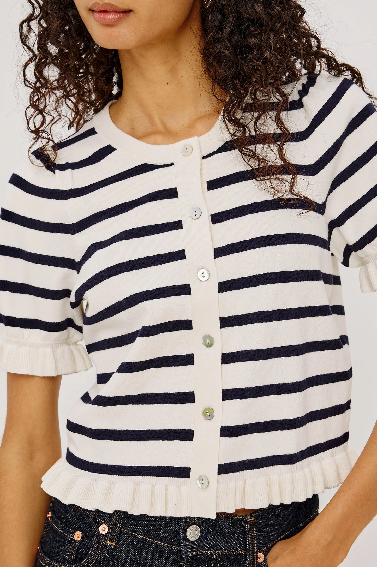 Rails - Lora top in navy stripe