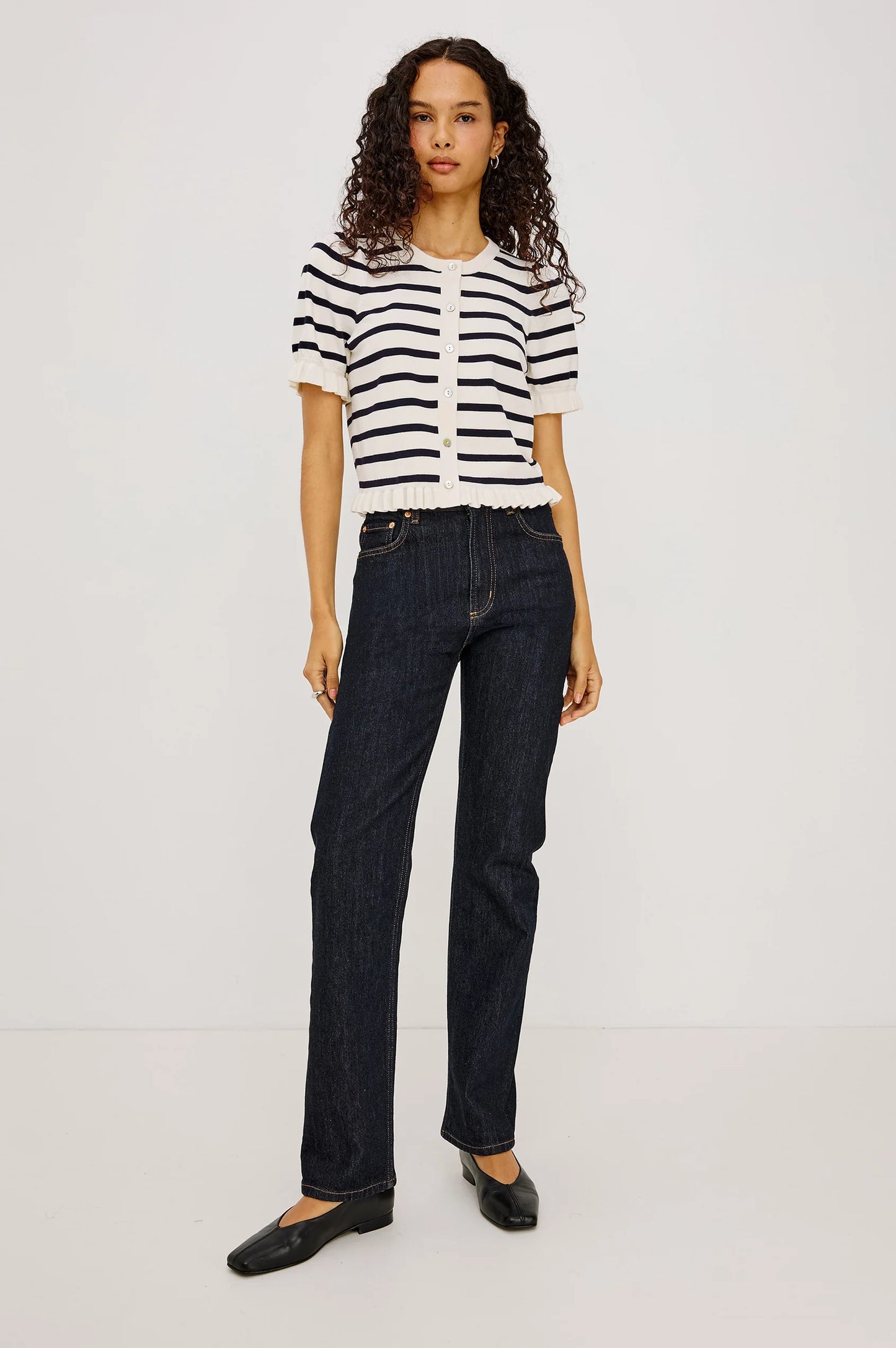 Rails - Lora top in navy stripe