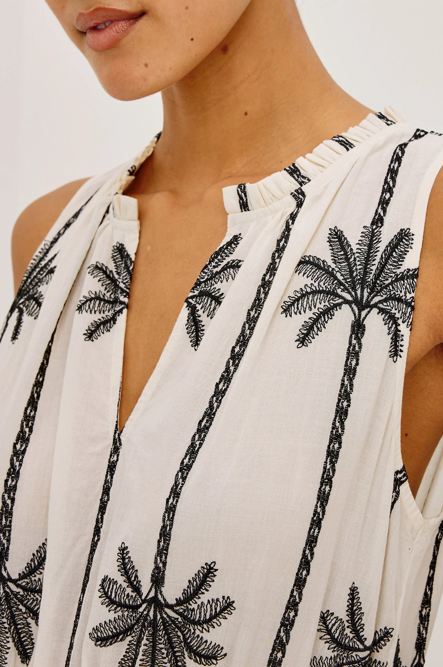 Rails - LouLou dress in Embroidered Palms