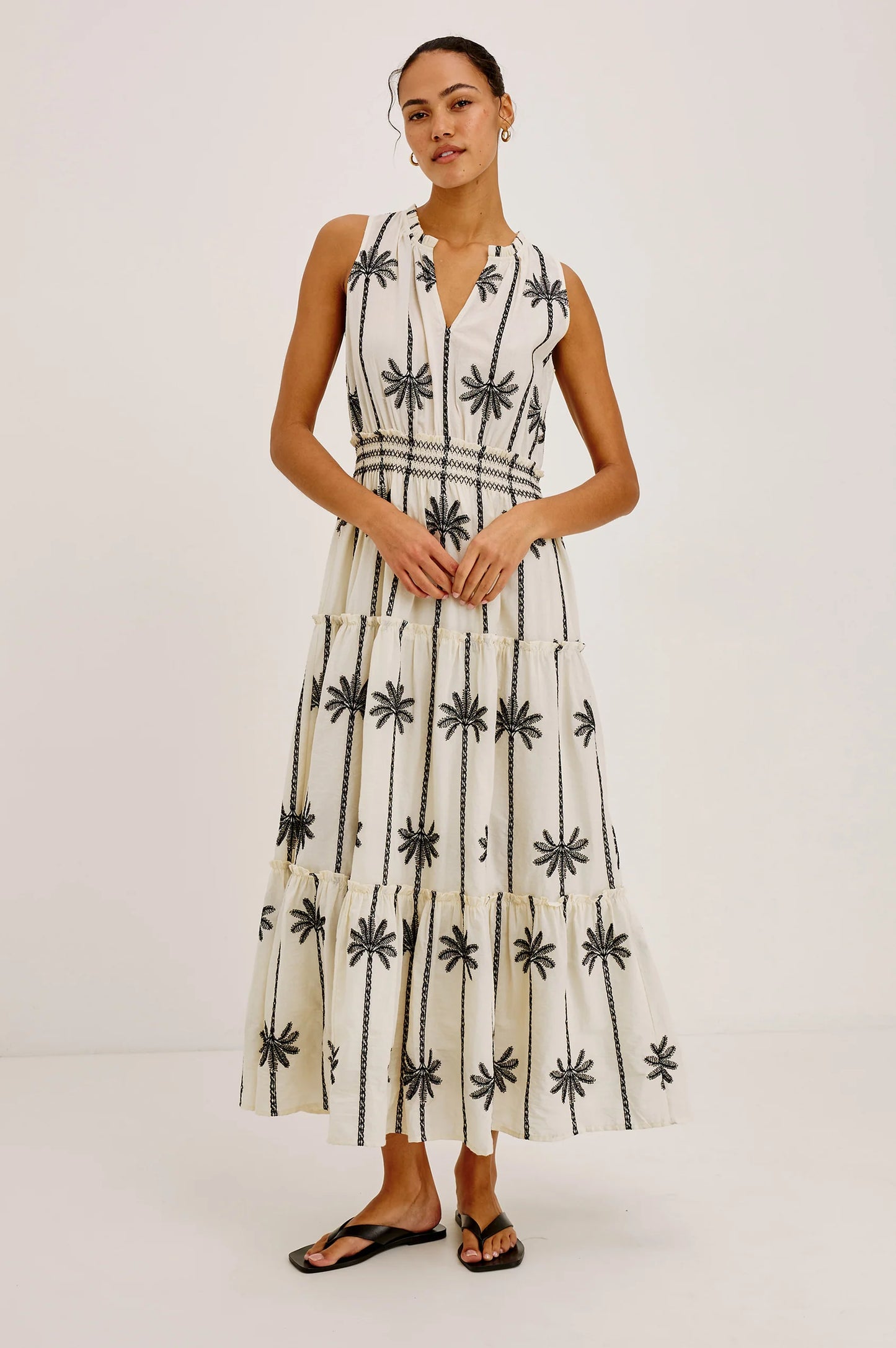Rails - LouLou dress in Embroidered Palms