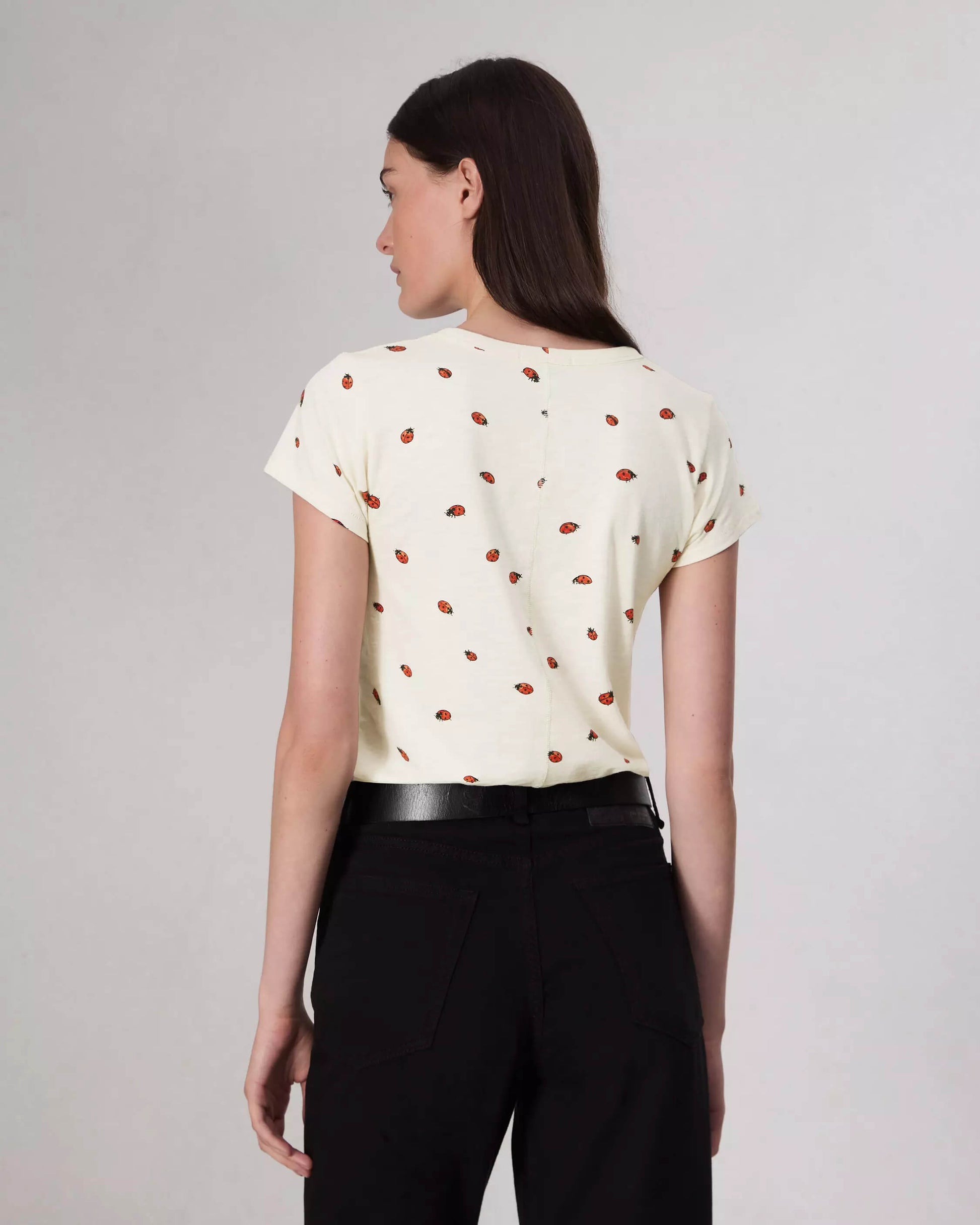 Rag & Bone - All Over Lady Bug Tee in white multi