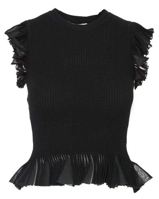Ulla Johnson - Leila SL top in Noir