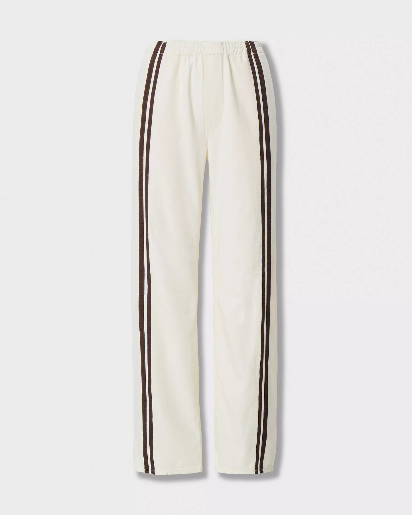 Rag & Bone - Logan Pull on track pant in ecru stripe