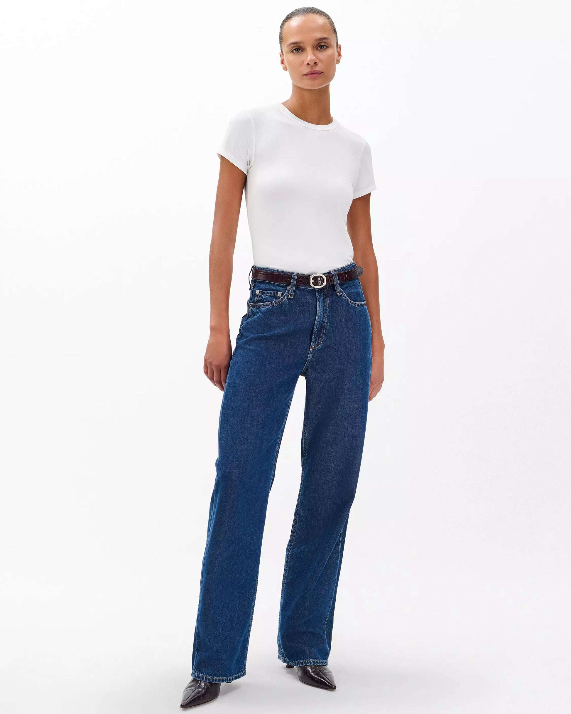Rag & Bone - Logan Wide-Leg Jeans in wellbrook