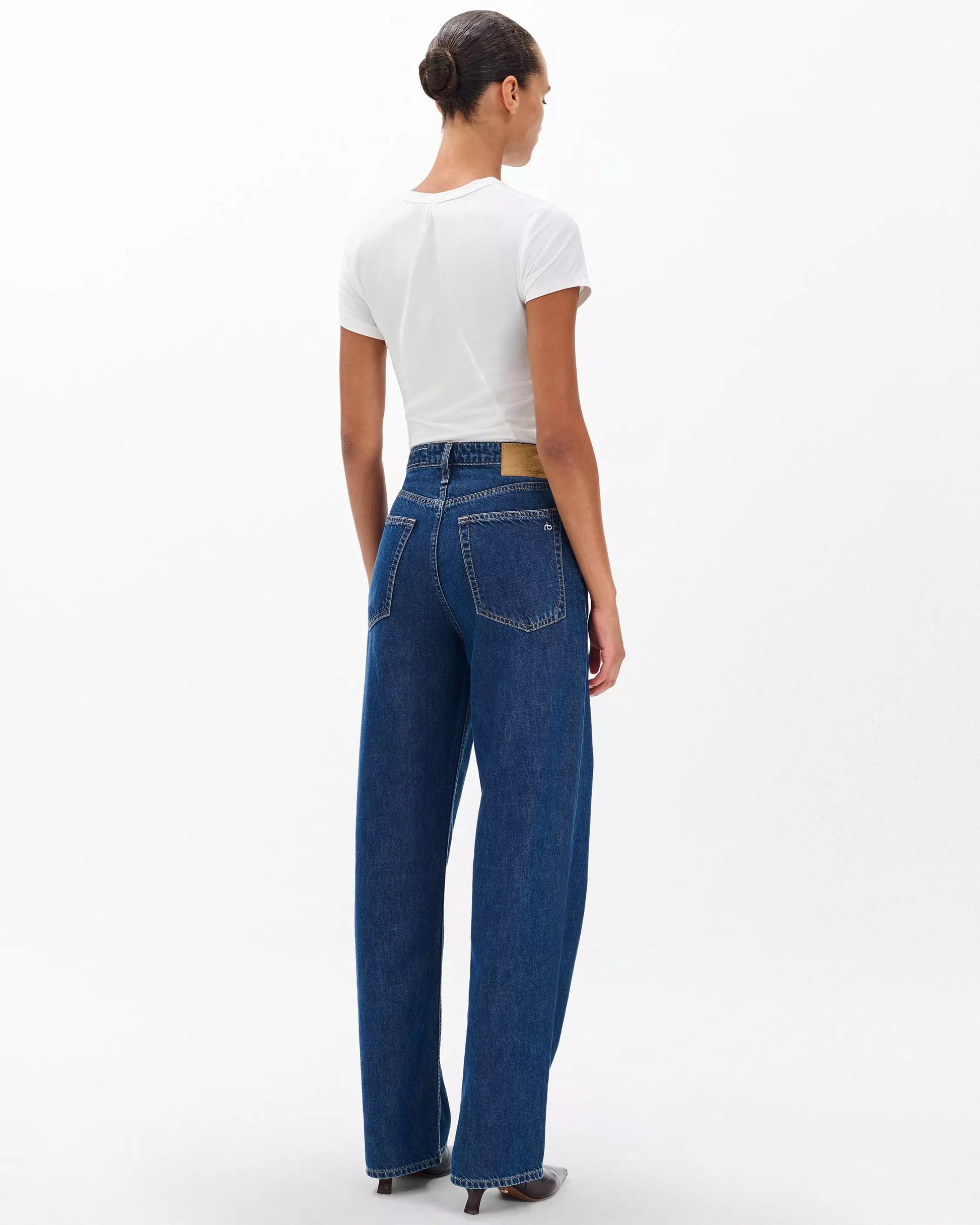 Rag & Bone - Logan Wide-Leg Jeans in wellbrook