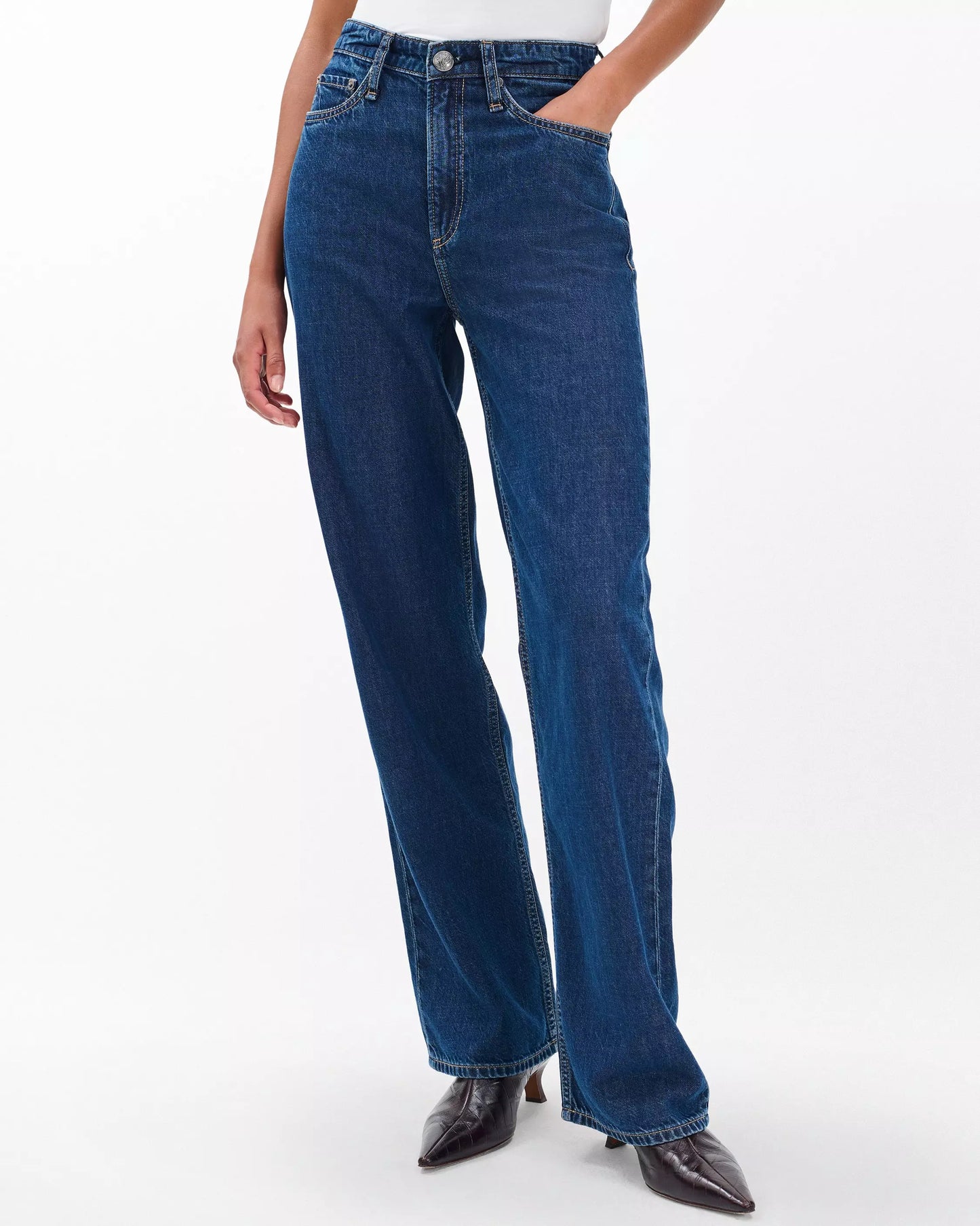 Rag & Bone - Logan Wide-Leg Jeans in wellbrook