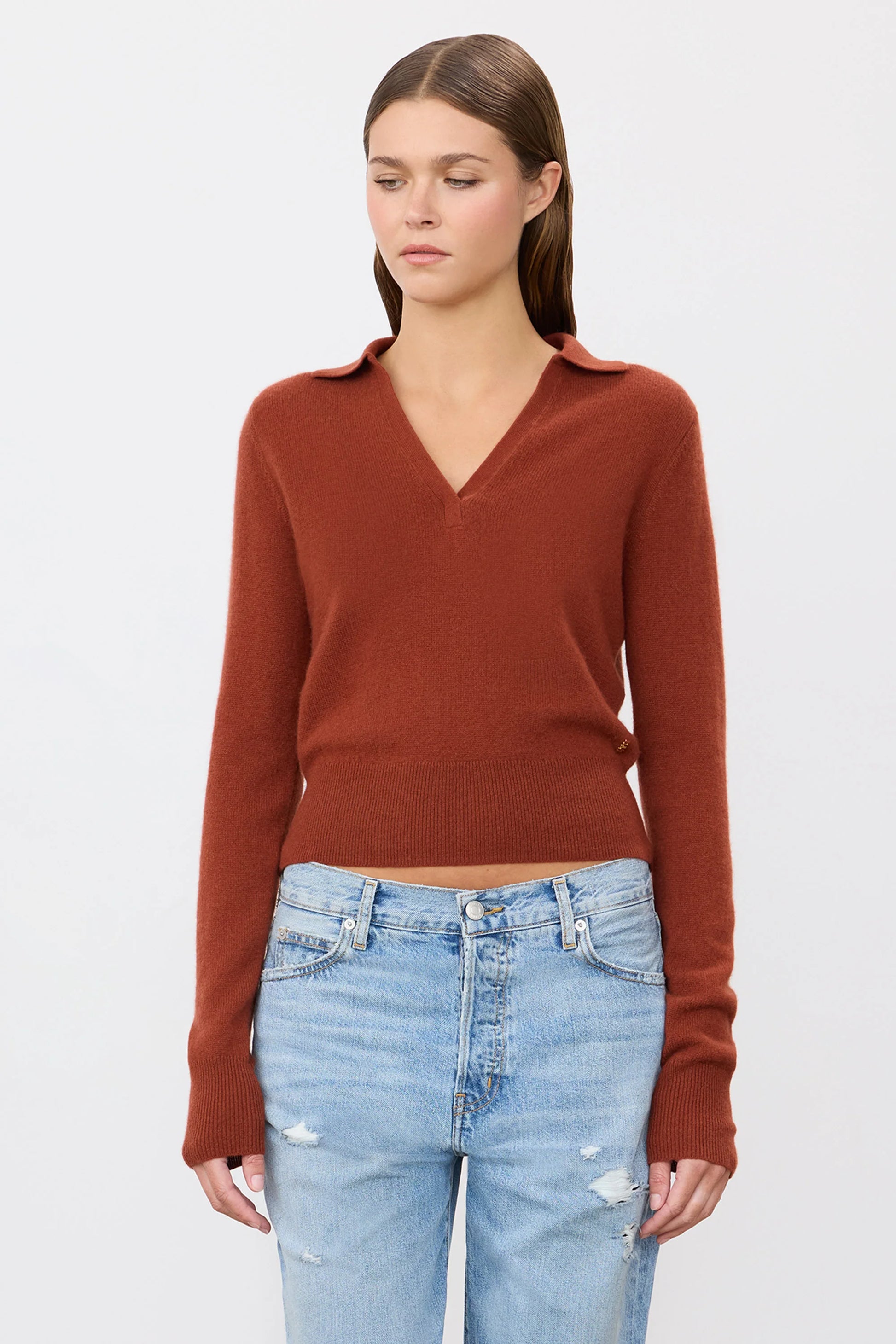 Eterne -  Vance Sweater in Rust