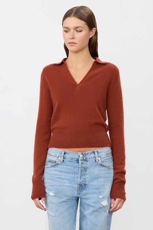 Eterne -  Vance Sweater in Rust