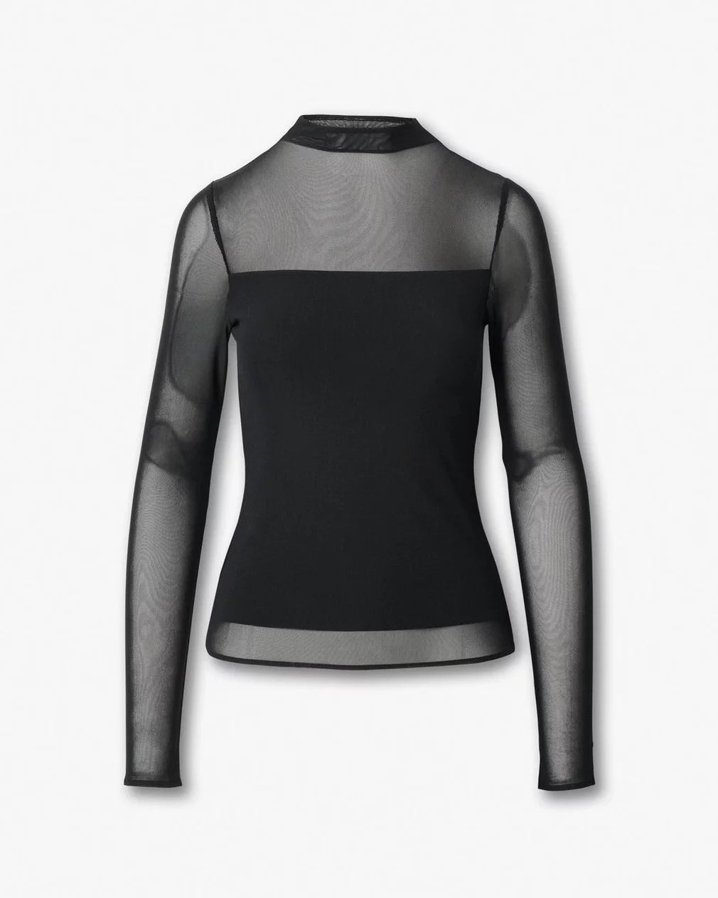Rag & Bone - Luca Mixed media mockneck in Black