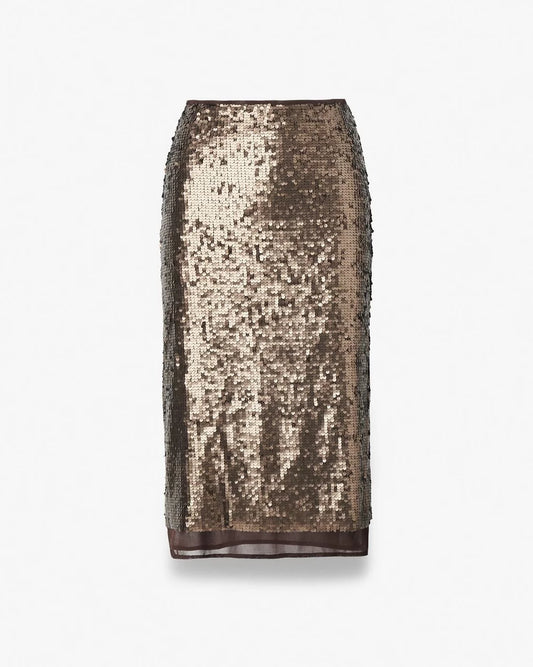 Rag & Bone - Sequin Skirt in coffee