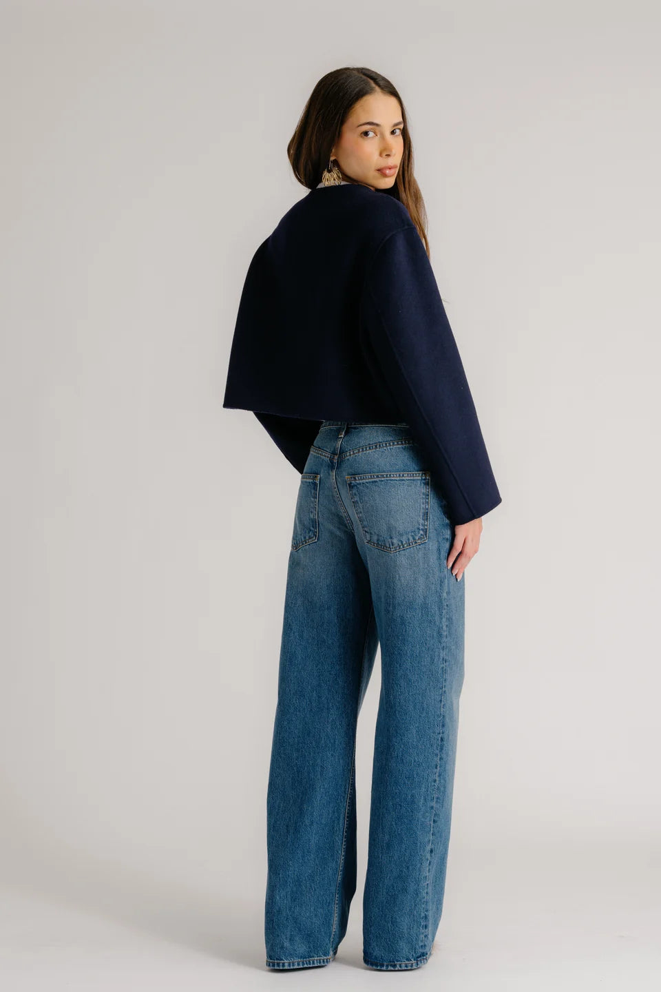 SABLYN - Floren Double Breasted Jacket in Midnight navy