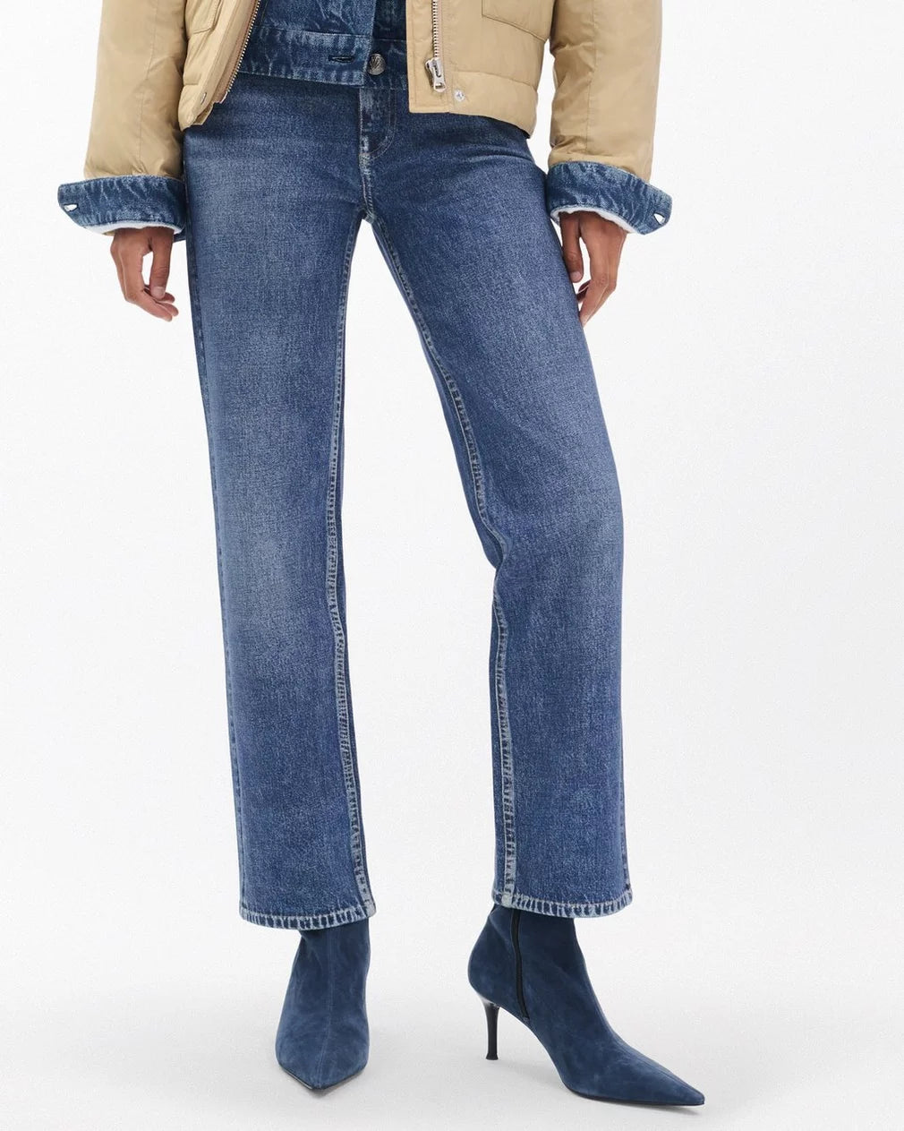 Rag & Bone - Mercer suede ankle boot in navy suede