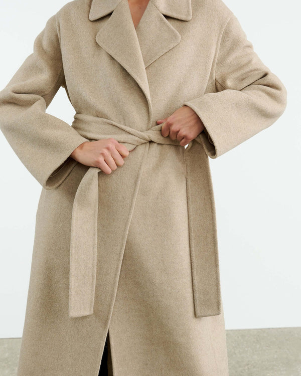 Nili Lotan - Jarel wrap coat in Hazelnut