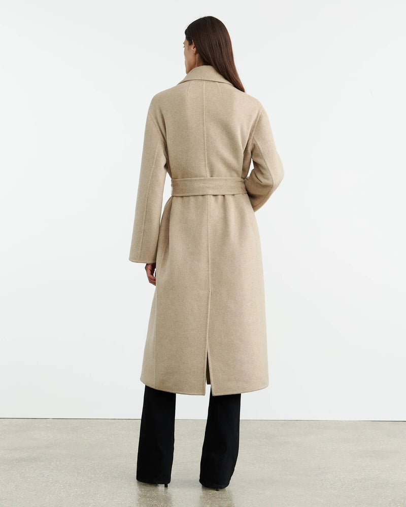 Nili Lotan - Jarel wrap coat in Hazelnut