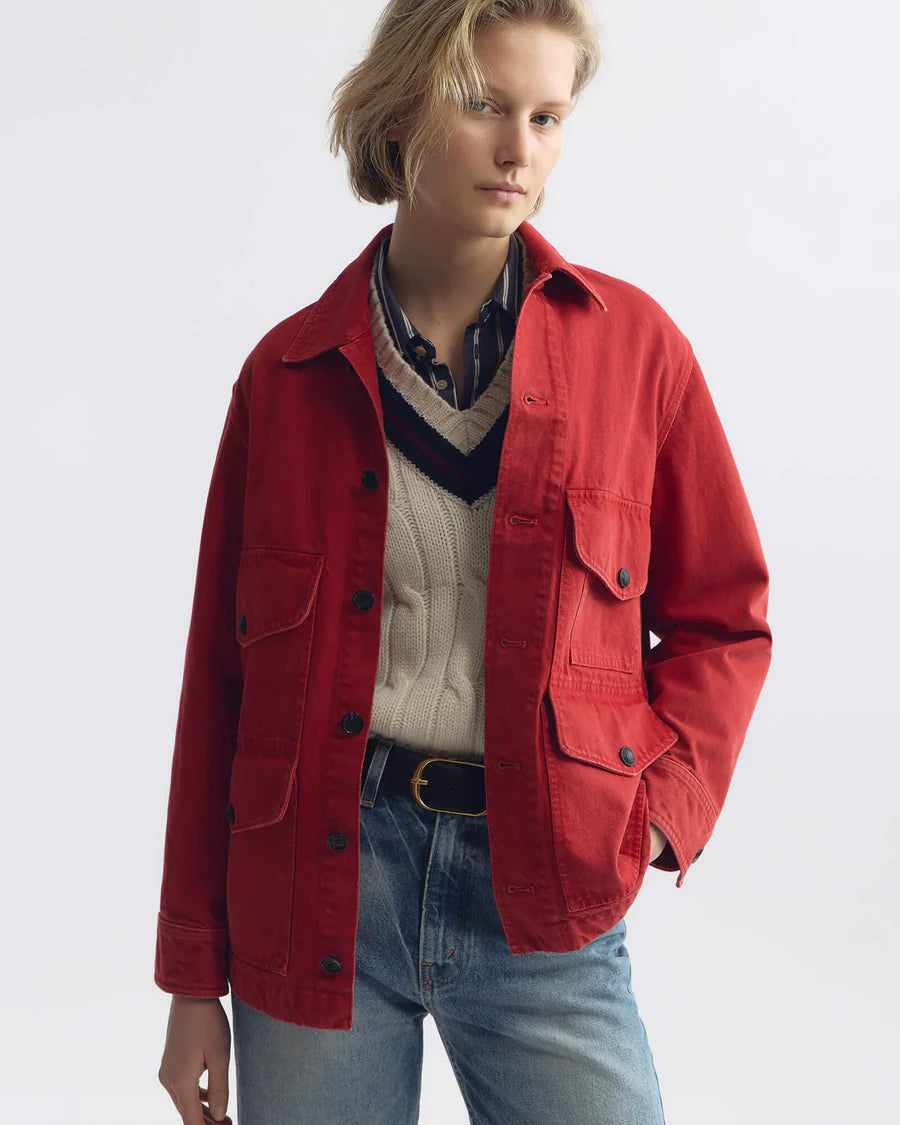 Nili Lotan - Leroy jacket on scarlet