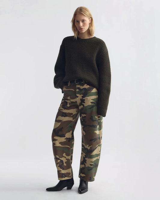 Nili Lotan - Tribeca Pant in Khaki Overdyed Camo
