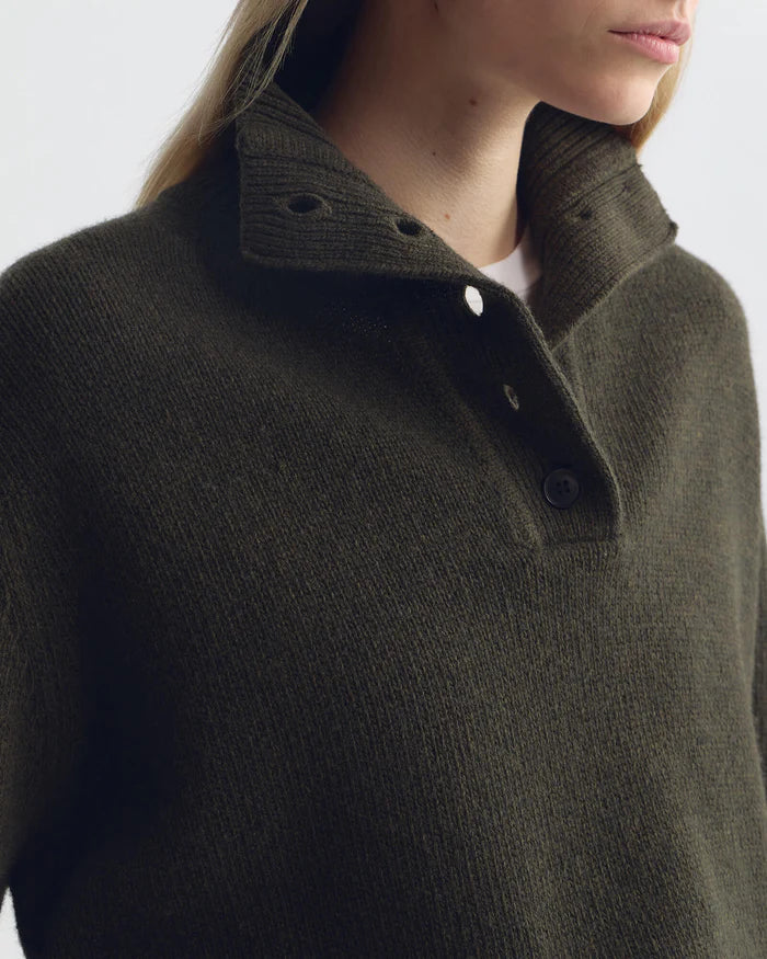 Nili Lotan - Renata Sweater in Dark Pine melange