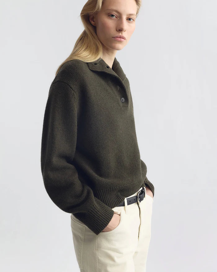 Nili Lotan - Renata Sweater in Dark Pine melange