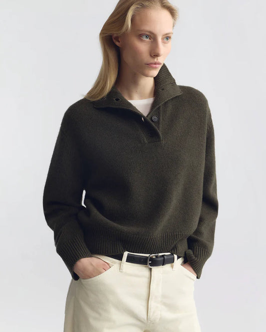 Nili Lotan - Renata Sweater in Dark Pine melange